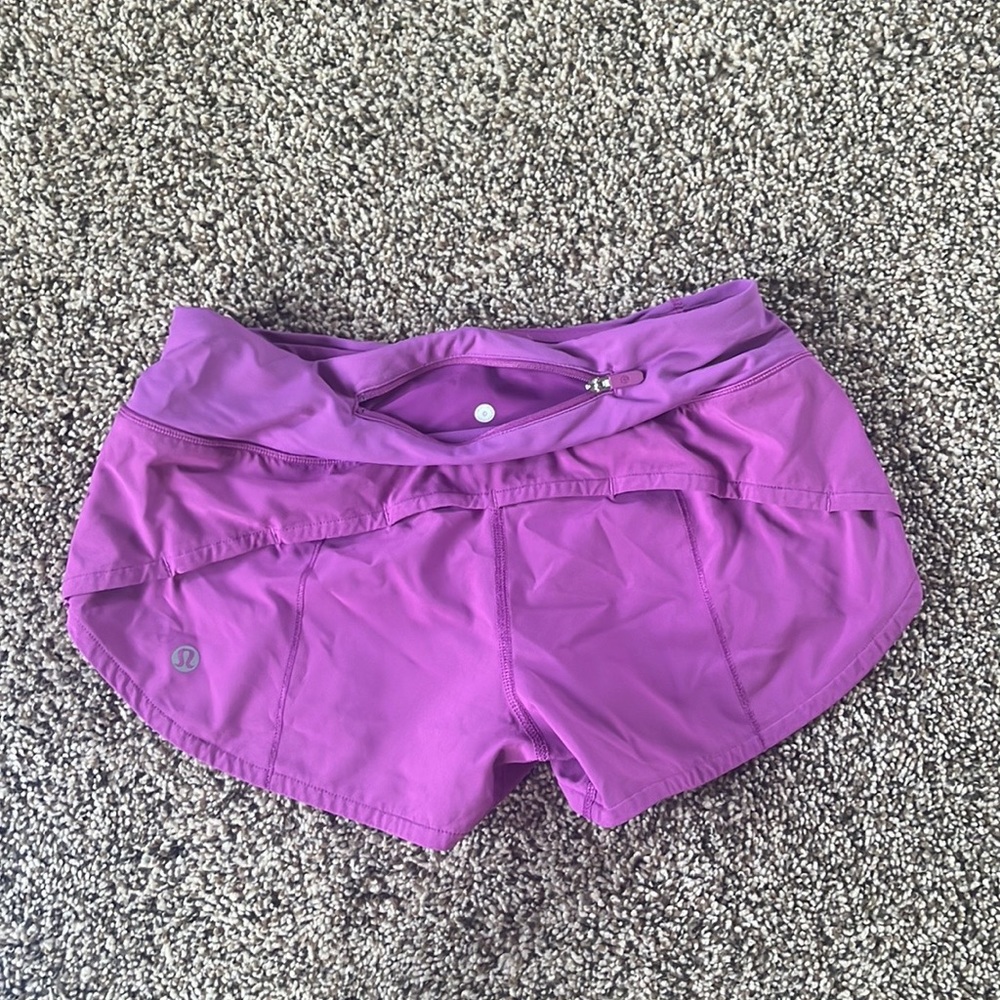 Small stain purple speed up shorts size 0